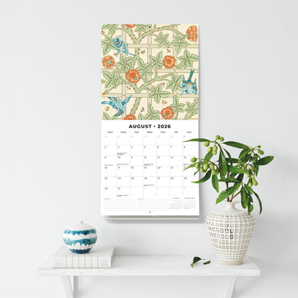 William Morris 2026 Premium Square Wall Calendar