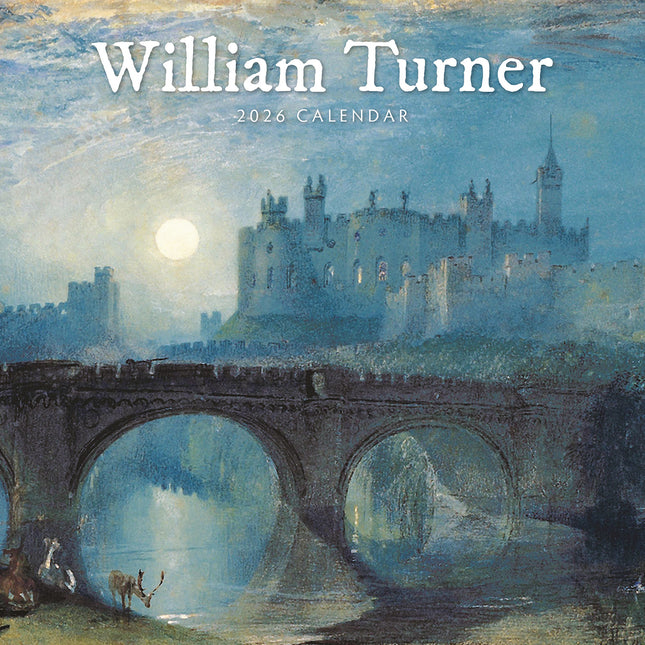 William Turner 2026 Premium Square Wall Calendar