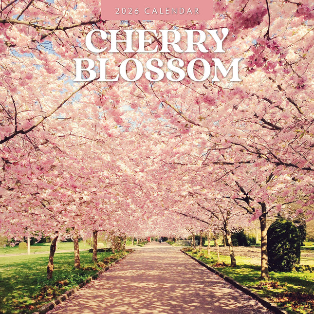 Cherry Blossom 2026 Premium Square Wall Calendar