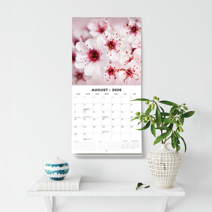 Cherry Blossom 2026 Premium Square Wall Calendar