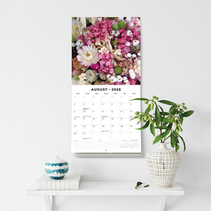 Floral Bouquet 2026 Premium Square Wall Calendar