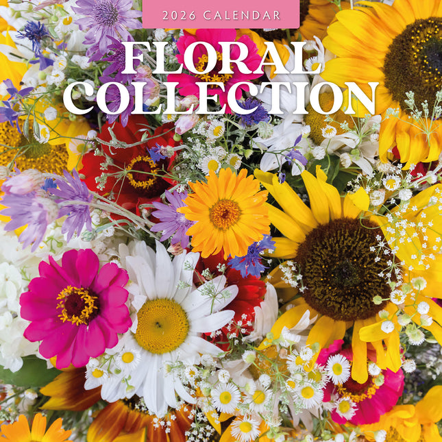 Floral Collection 2026 Premium Square Wall Calendar