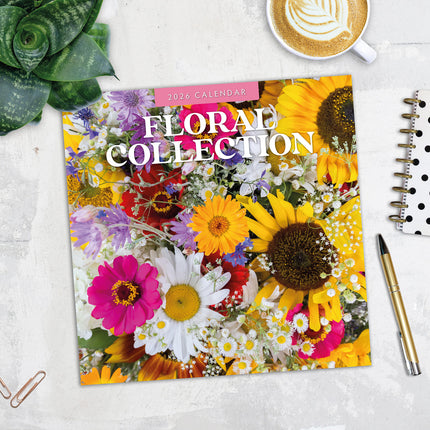 Floral Collection 2026 Premium Square Wall Calendar