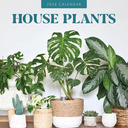 House Plants 2026 Premium Square Wall Calendar