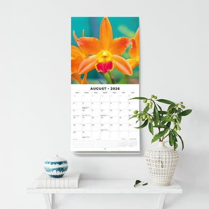 Orchids 2026 Premium Square Wall Calendar