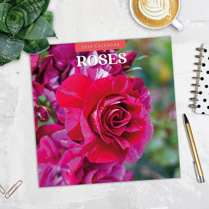 Roses 2026 Premium Square Wall Calendar