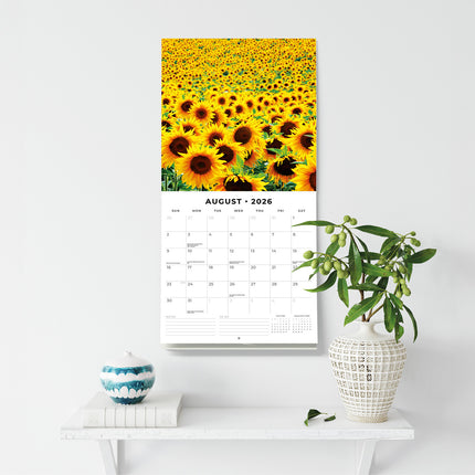 Sunflowers 2026 Premium Square Wall Calendar