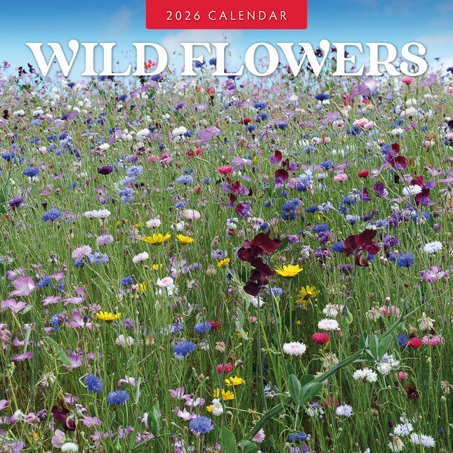Wild Flowers 2026 Premium Square Wall Calendar
