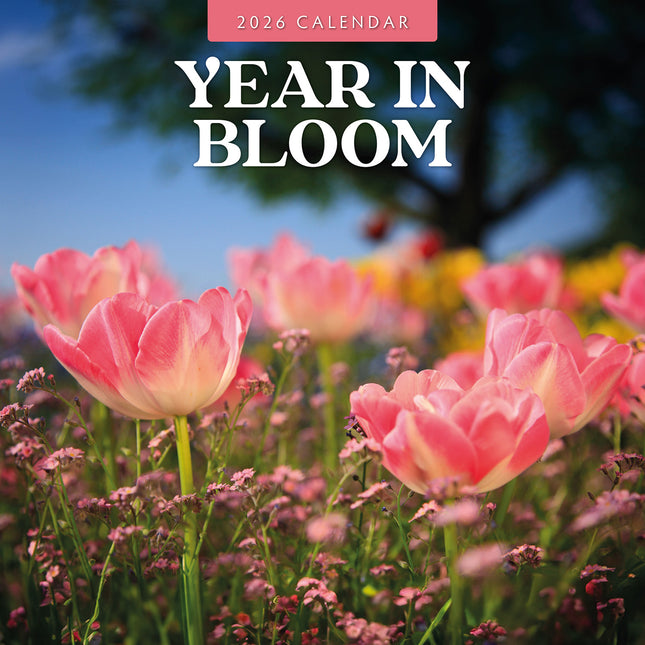 Year In Bloom 2026 Premium Square Wall Calendar