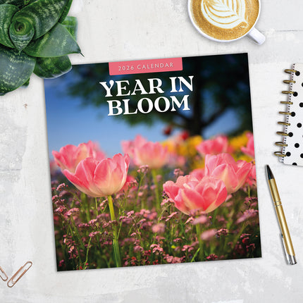 Year In Bloom 2026 Premium Square Wall Calendar
