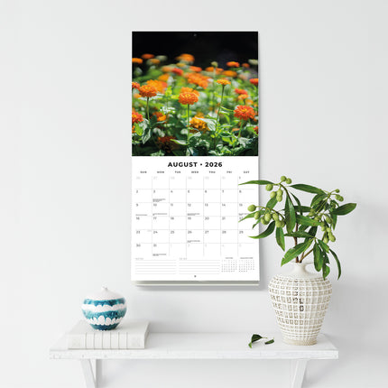Year In Bloom 2026 Premium Square Wall Calendar