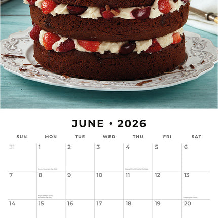 Baking 2026 Premium Square Wall Calendar
