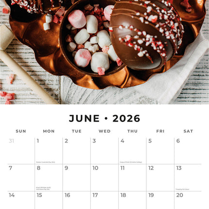 Chocolate Lovers 2026 Premium Square Wall Calendar