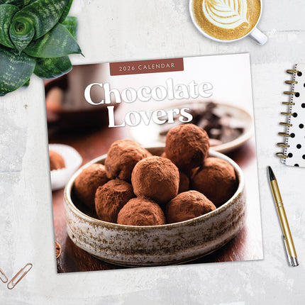 Chocolate Lovers 2026 Premium Square Wall Calendar