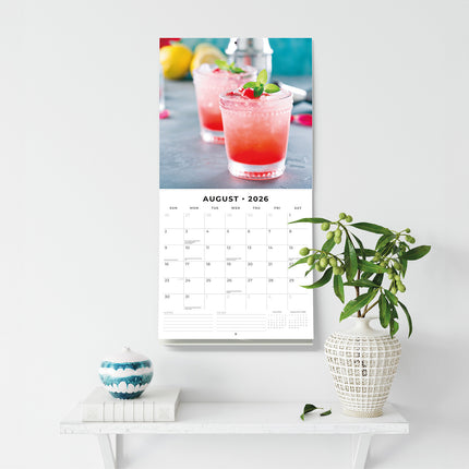 Cocktails 2026 Premium Square Wall Calendar