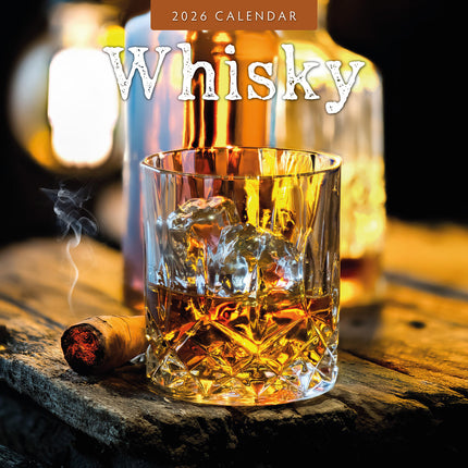 Whisky 2026 Premium Square Wall Calendar