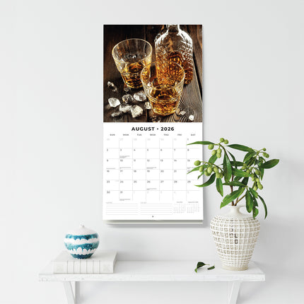 Whisky 2026 Premium Square Wall Calendar
