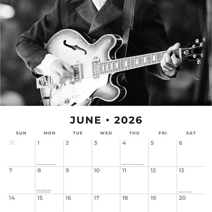 The Beatles 2026 Premium Square Wall Calendar
