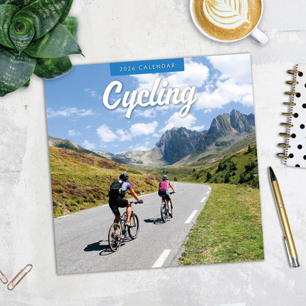 Cycling 2026 Premium Square Wall Calendar
