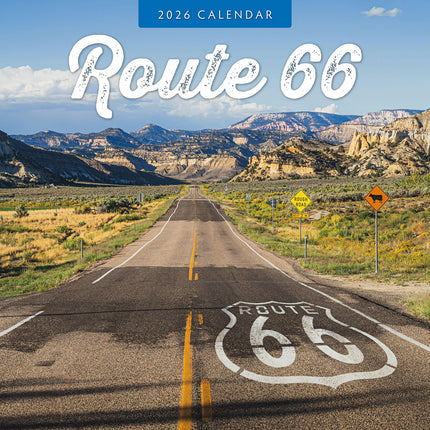 Route 66 2026 Premium Square Wall Calendar