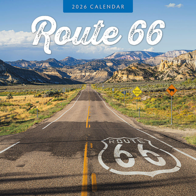 Route 66 2026 Premium Square Wall Calendar
