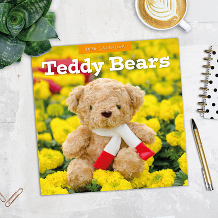 Teddy Bears 2026 Premium Square Wall Calendar