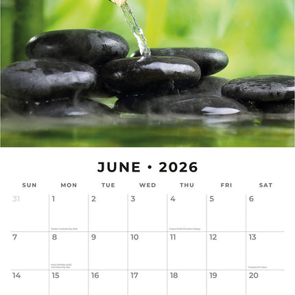 Zen 2026 Premium Square Wall Calendar