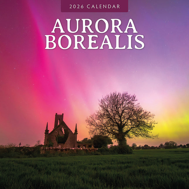 Aurora Boraellis 2026 Premium Square Wall Calendar