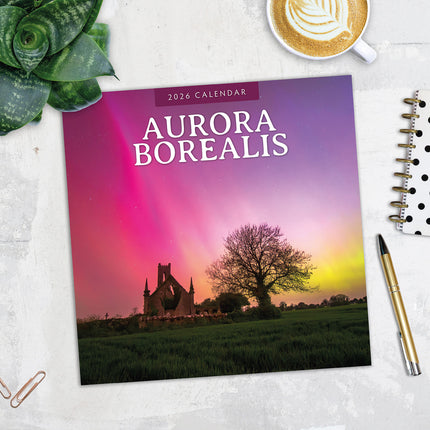 Aurora Boraellis 2026 Premium Square Wall Calendar