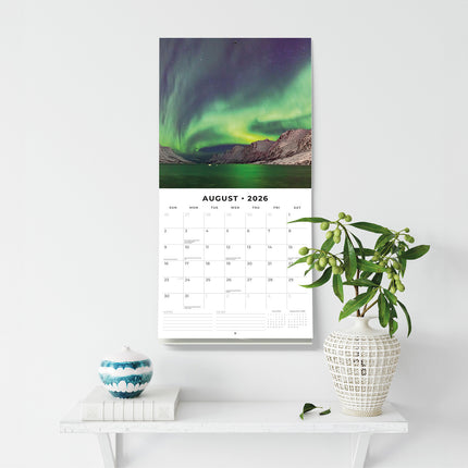 Aurora Boraellis 2026 Premium Square Wall Calendar
