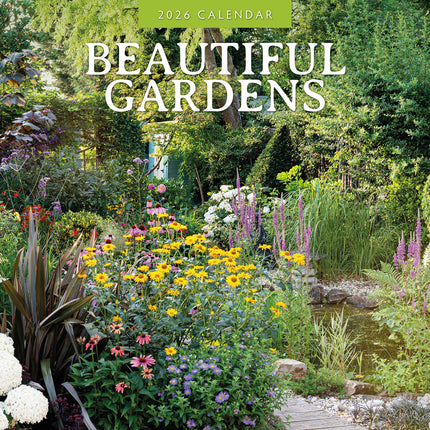 Beautiful Gardens 2026 Premium Square Wall Calendar