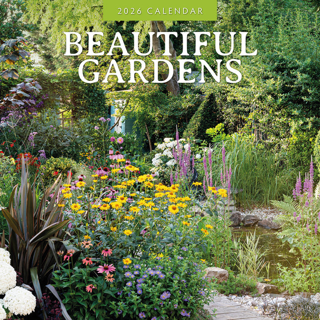 Beautiful Gardens 2026 Premium Square Wall Calendar