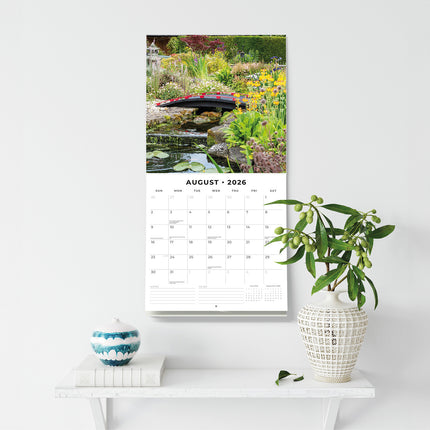 Beautiful Gardens 2026 Premium Square Wall Calendar