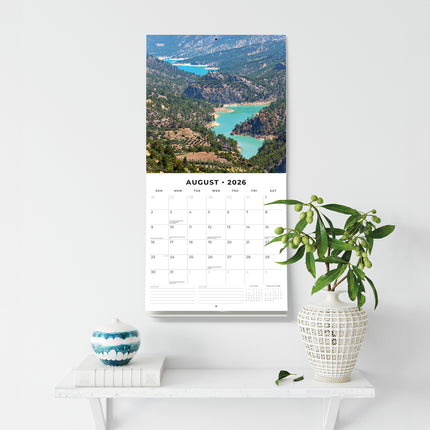 Lakes 2026 Premium Square Wall Calendar