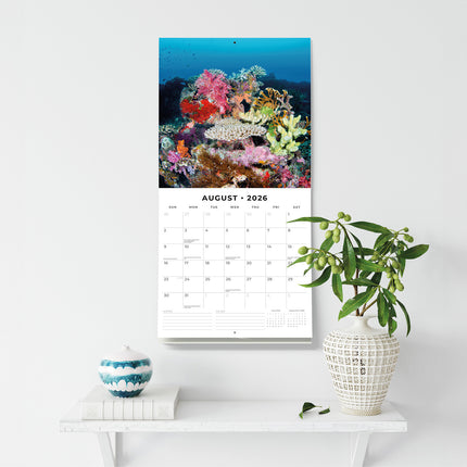 Ocean Life 2026 Premium Square Wall Calendar