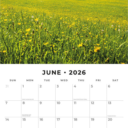 Seasons 2026 Premium Square Wall Calendar