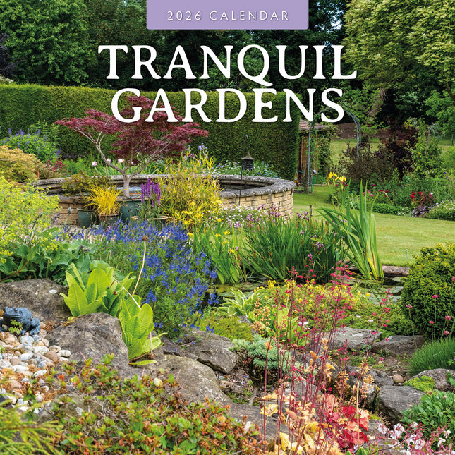 Tranquil Gardens 2026 Premium Square Wall Calendar