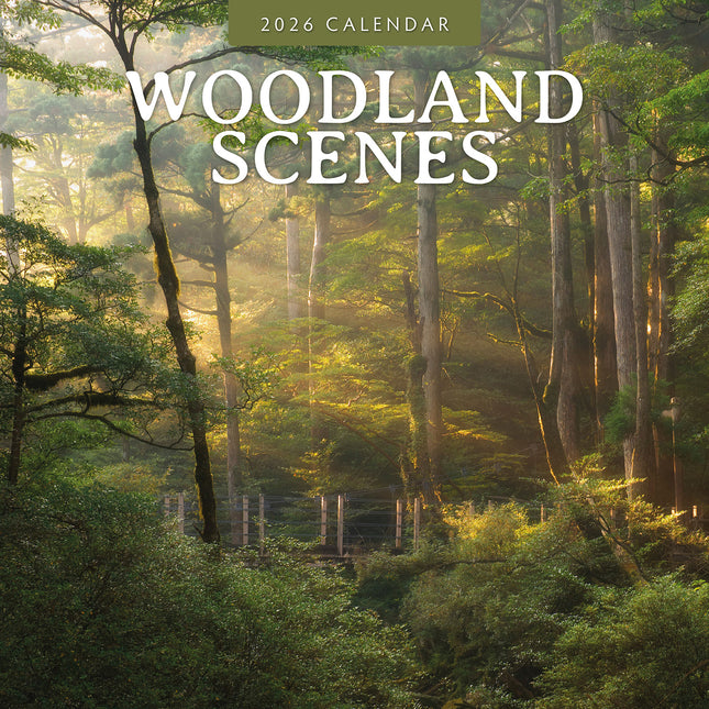 Woodland Scenes 2026 Premium Square Wall Calendar