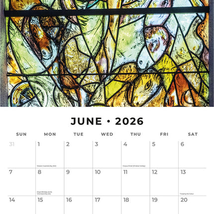 Chagall 2026 Premium Square Wall Calendar