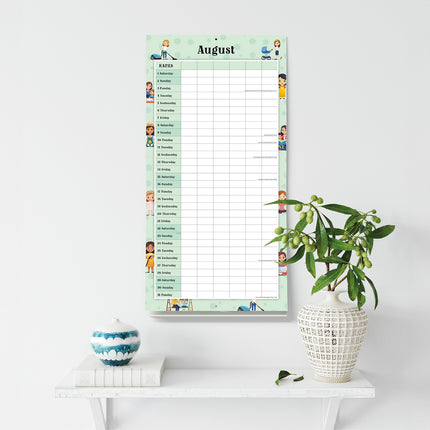 Mums Busy Day 2026 Premium Square Wall Calendar
