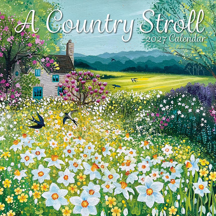 A Country Stroll 2027 Premium Square Wall Calendar cover