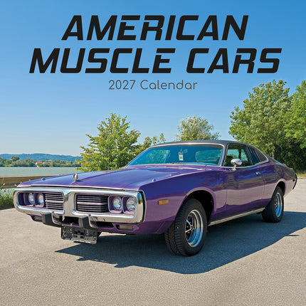 American Muscle Cars 2027 Premium Square Wall Calendar cover
