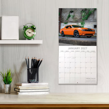 American Muscle Cars 2027 Premium Square Wall Calendar lifestyle image