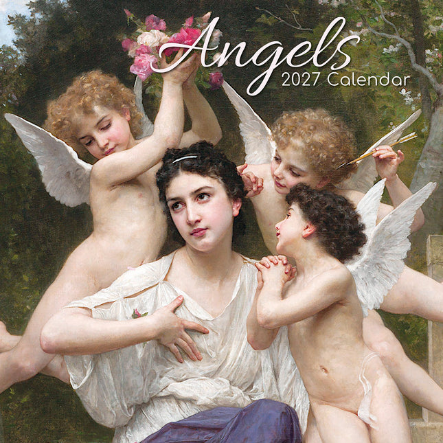 Angels 2027 Premium Square Wall Calendar cover