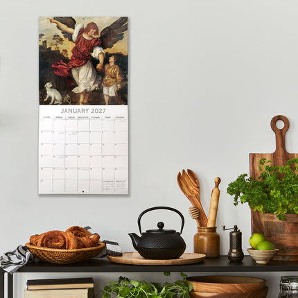 Angels 2027 Premium Square Wall Calendar lifestyle image