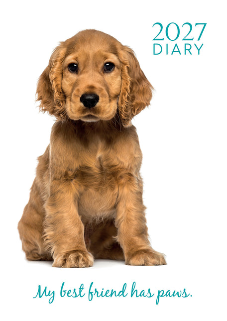 Adorable Dogs 2027 A5 Padded Hard Cover Diary cover
