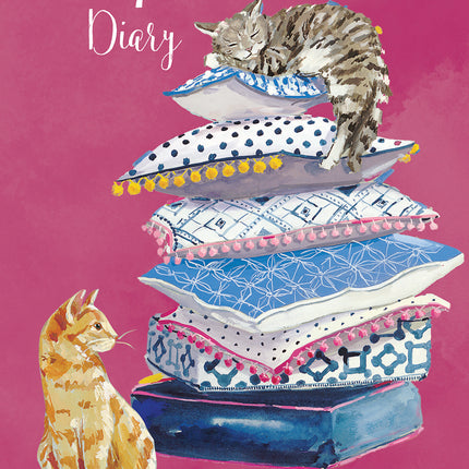 Cat Lovers 2027 A5 Padded Hard Cover Diary cover