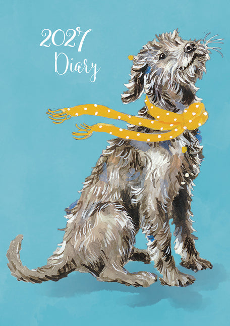 Dog Lovers 2027 A5 Padded Hard Cover Diary cover