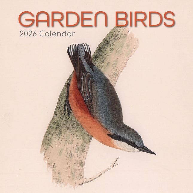 Garden Birds - 2026 Square Wall Calendar Pets Animals 16 Months Premium Planner