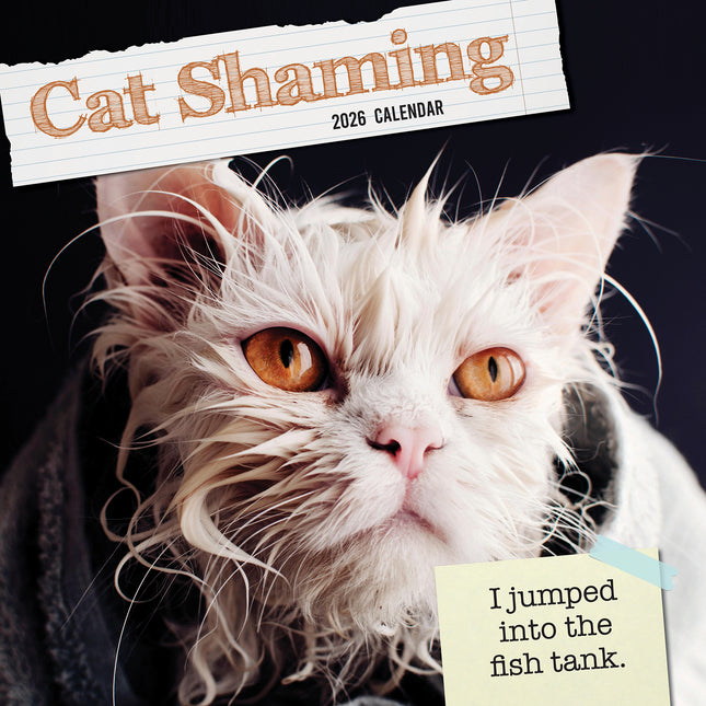 Cat Shaming - 2026 Square Wall Calendar Pets Animals 16 Months Premium Planner